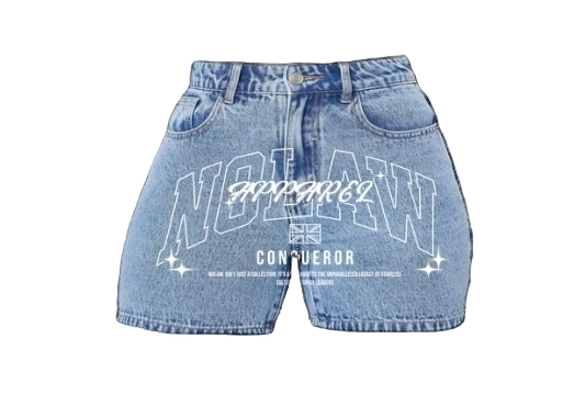 NOLAW WOMAN BRANDED JEAN SHORTS